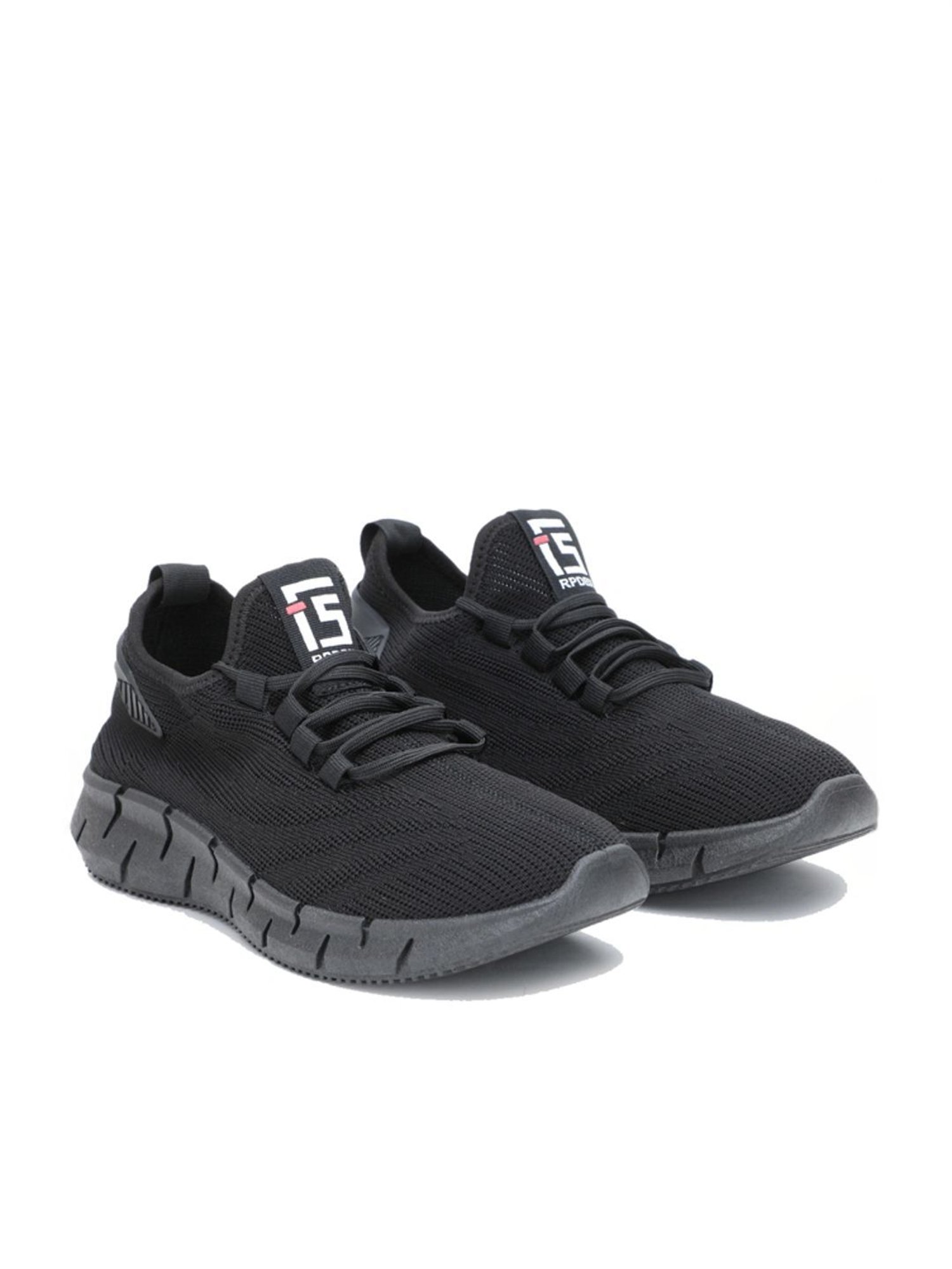 Rapid Box Men's Black Running Shoes