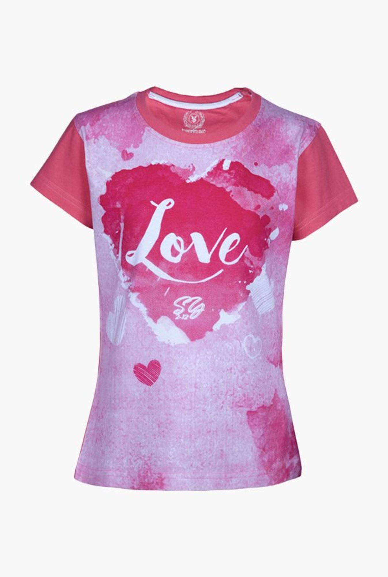 Superyoung Kids Pink Printed T-Shirt
