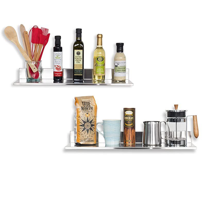 Stainless Steel Wall Mountable 2360 Inch Kitchen Shelf for Restaurants Businesses and Eateries 2