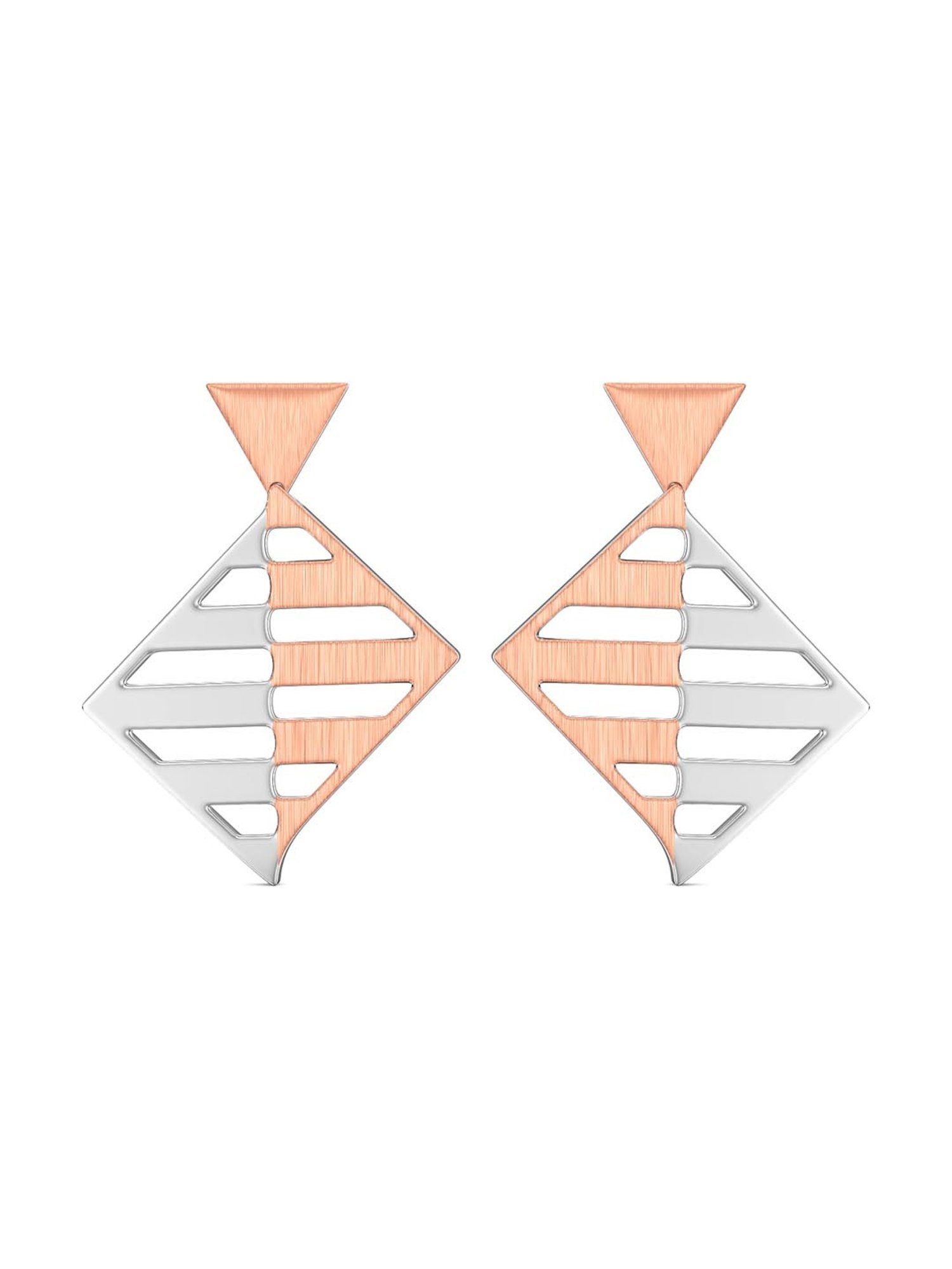 Joyalukkas 950 Platinum Modern Art  Drop Earrings