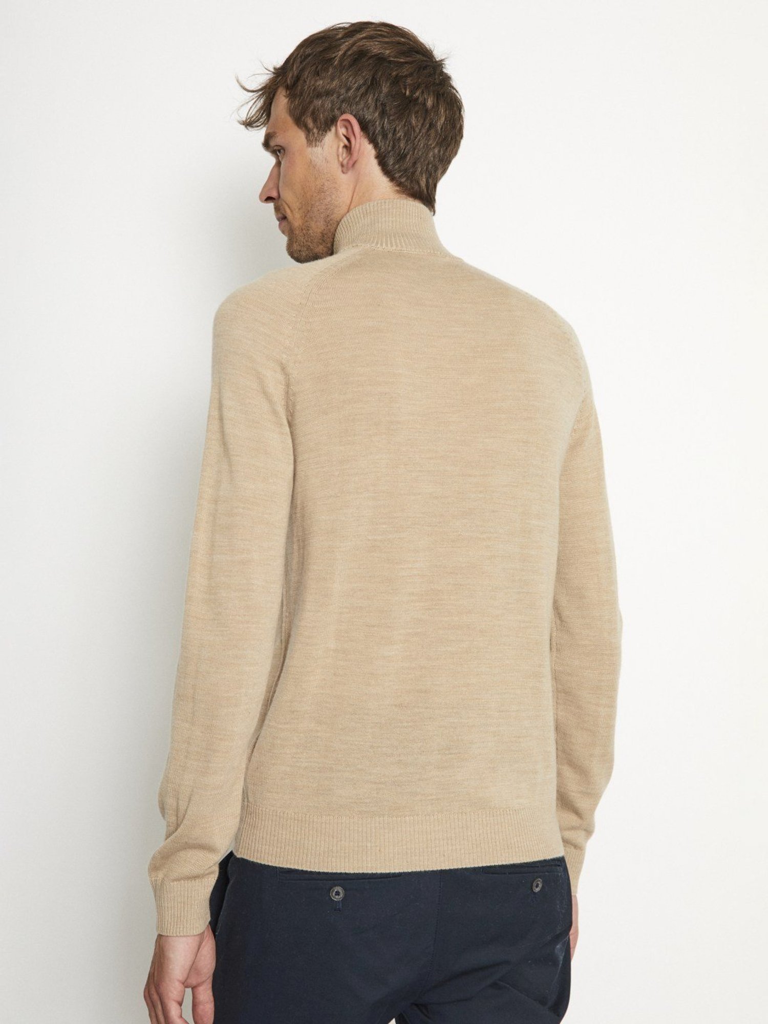 Bruun & Stengade Beige Regular Fit Sweater