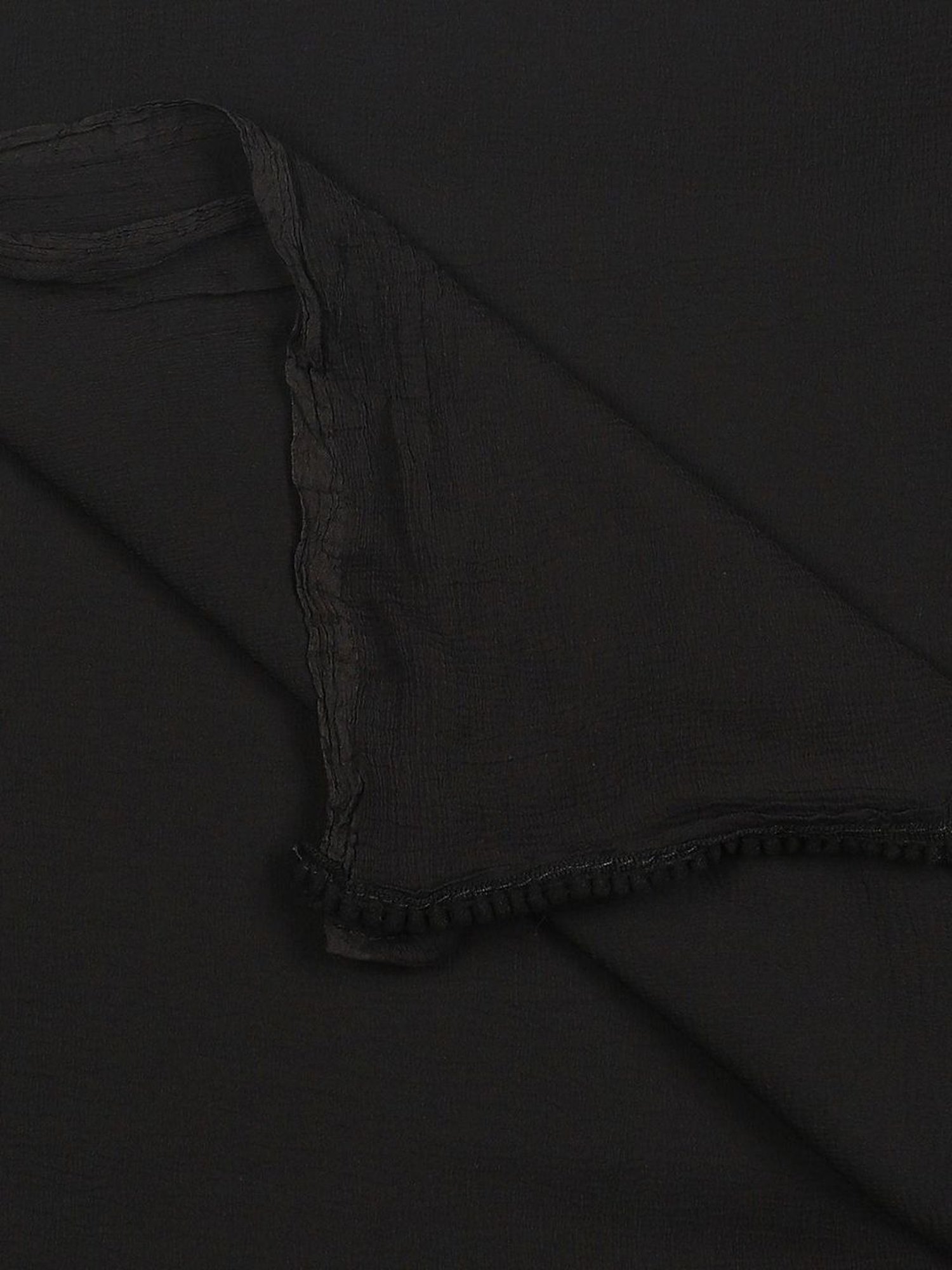 Dupatta Bazaar Black Cotton Dupatta