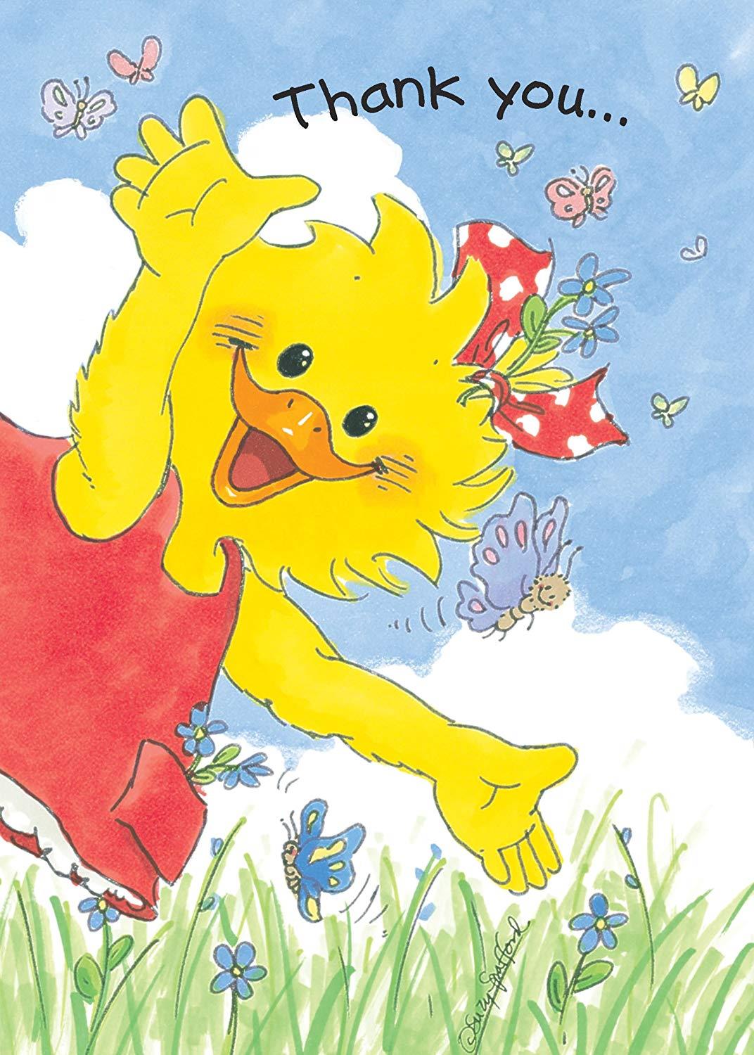 Suzy's Zoo Assorted Thank You Greeting Card 6-pack 10154