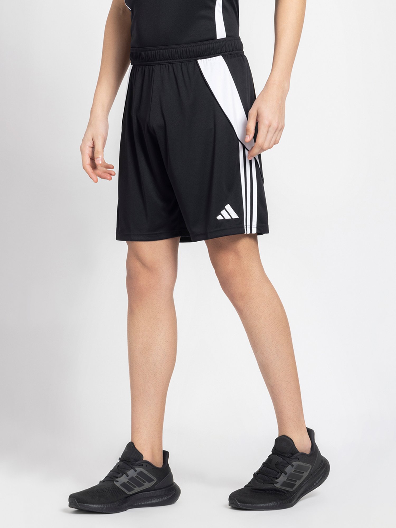 adidas Black Regular Fit Tiro 24 Football Shorts