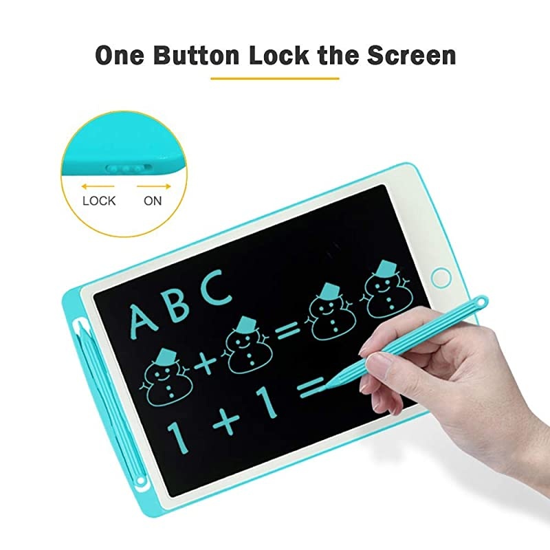 LCD Writing Tablet 10 Inch Digital Electronic Graphics Tablet Ewriter with Memory Lock Mini Board Handwriting Pad Suitable for Kids and Adults for Home SchoolOffice Blue