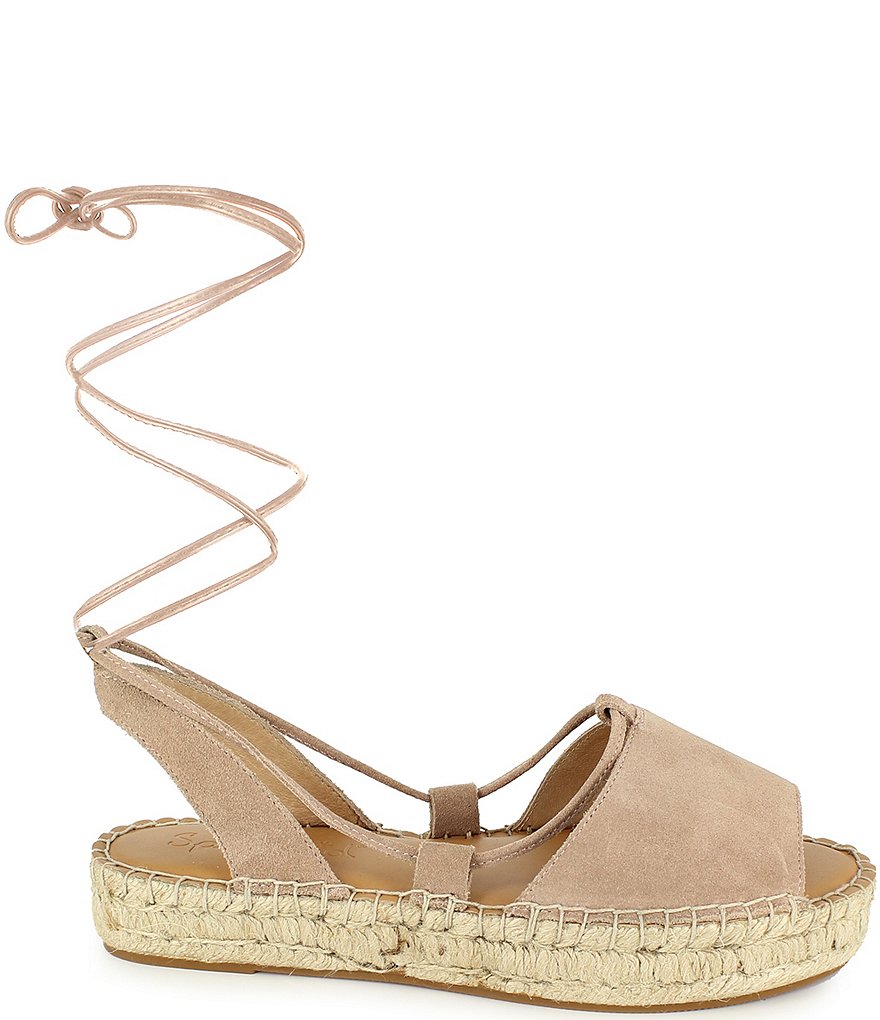 Splendid Meredith Suede Ankle Wrap Espadrille Sandals