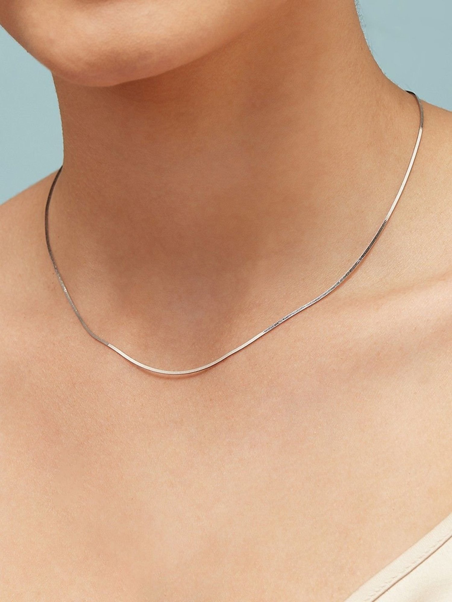 Zavya Sleek and Modern Golden Plated 92.5 Sterling Silver Box Chain