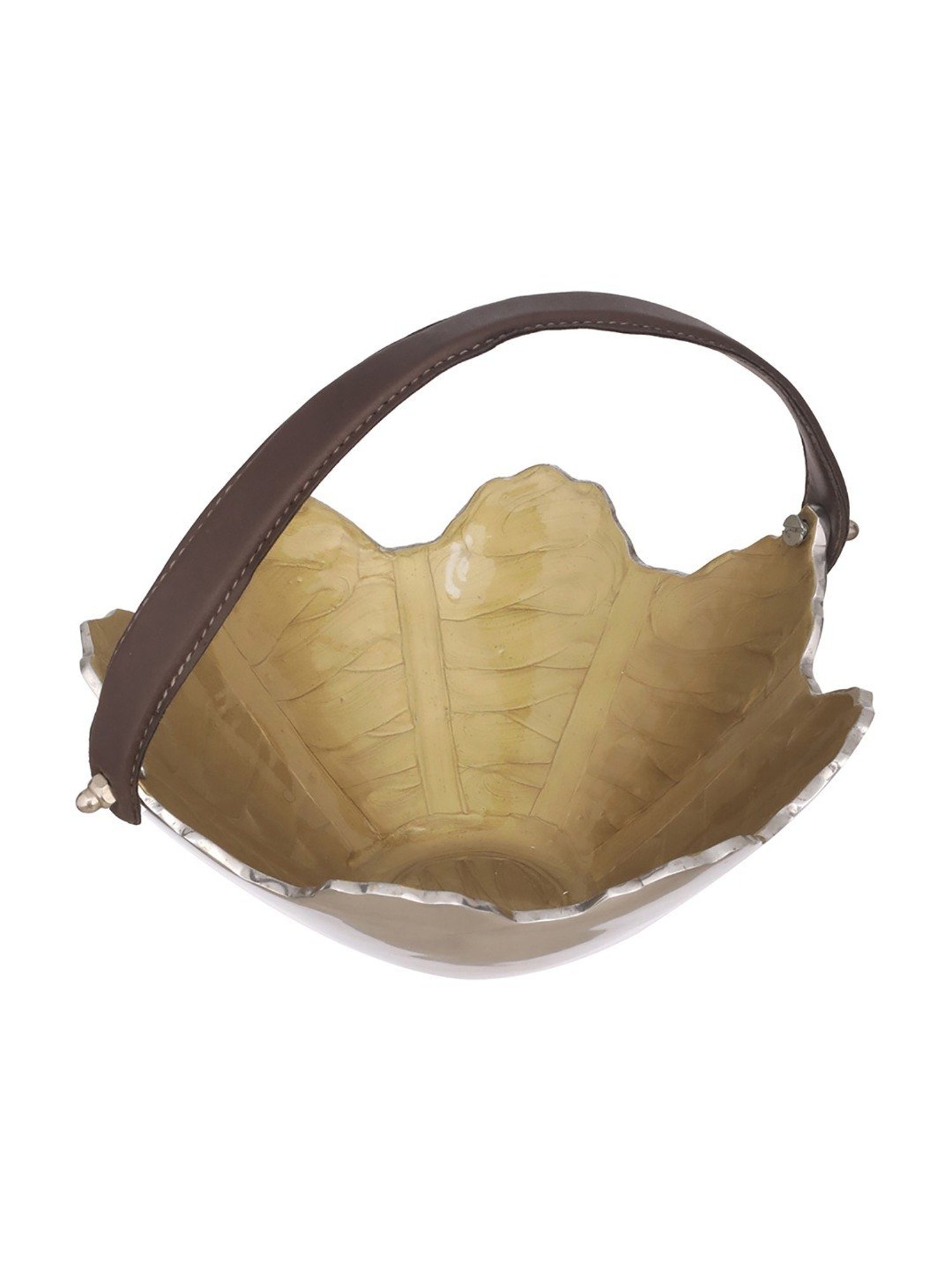 Trovea's Eden Harvest Gold Aluminium Fruit Bowl