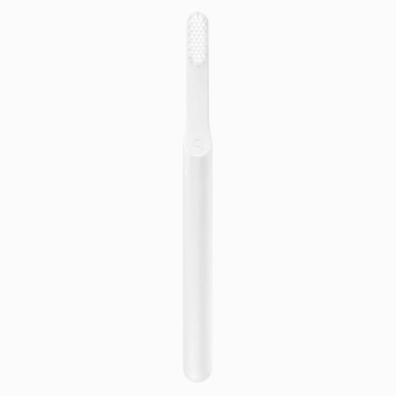 quip Plastic Smart Electric Toothbrush Starter Kit - 2-Minute Timer, Bluetooth, Free App + Travel Case - All-White