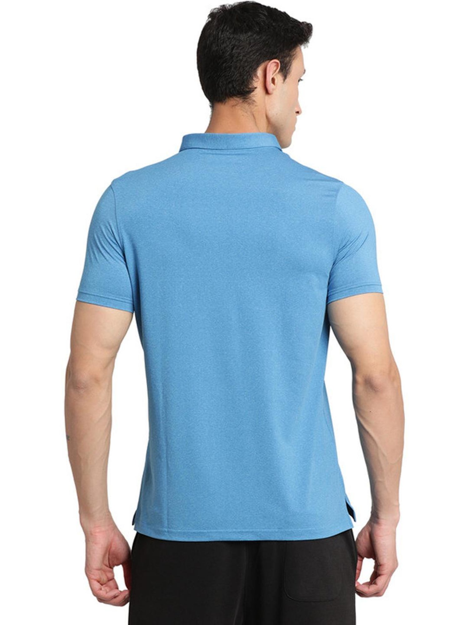 Turtle Blue Slim Fit Polo T-Shirts