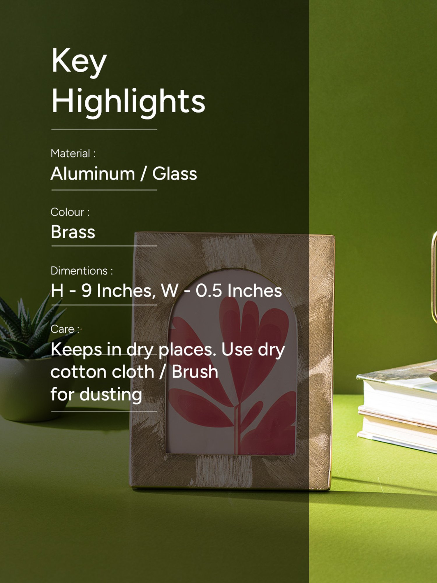 House This Kangto Brown & White Wood Photo Frame Gift Set