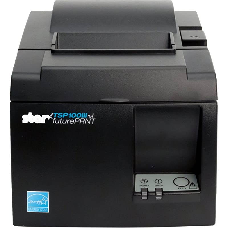 TSP143IIIW Wi-Fi (WLAN) Thermal Receipt Printer with Wireless Access Point, WPS, Cutter, and Internal Power Supply - Gray