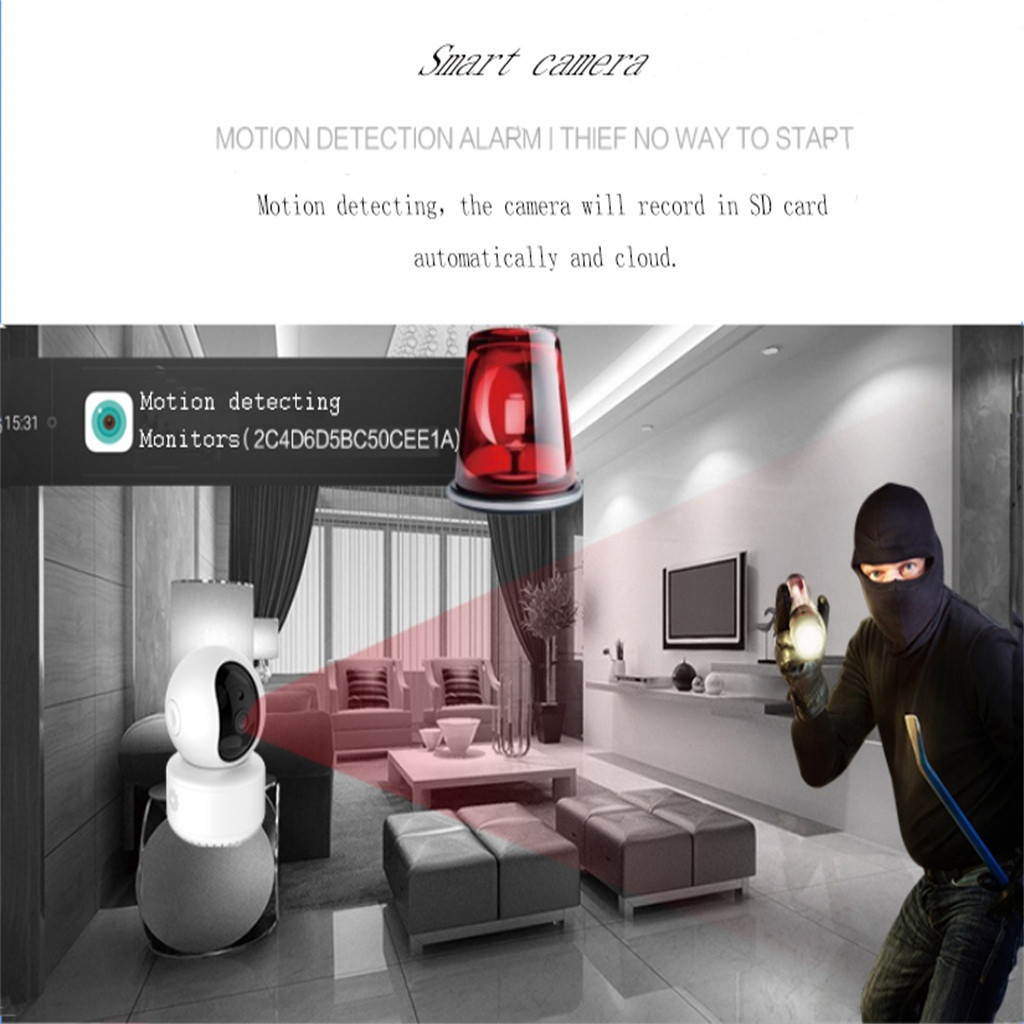 HD 1080P IP Camera WiFi Wireless Smart Auto Tracking  Home Security camera US