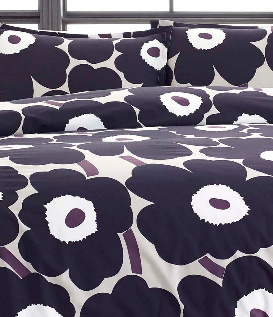 Marimekko Unikko Dark Floral Duvet Cover Mini Set