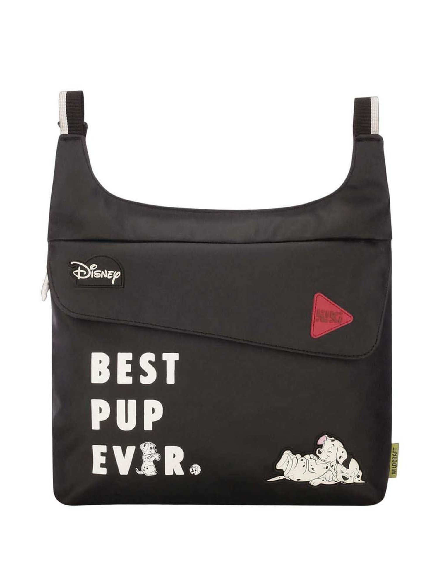 Wiki Grabbie Dalmat Black Solid Medium Cross Body Bag