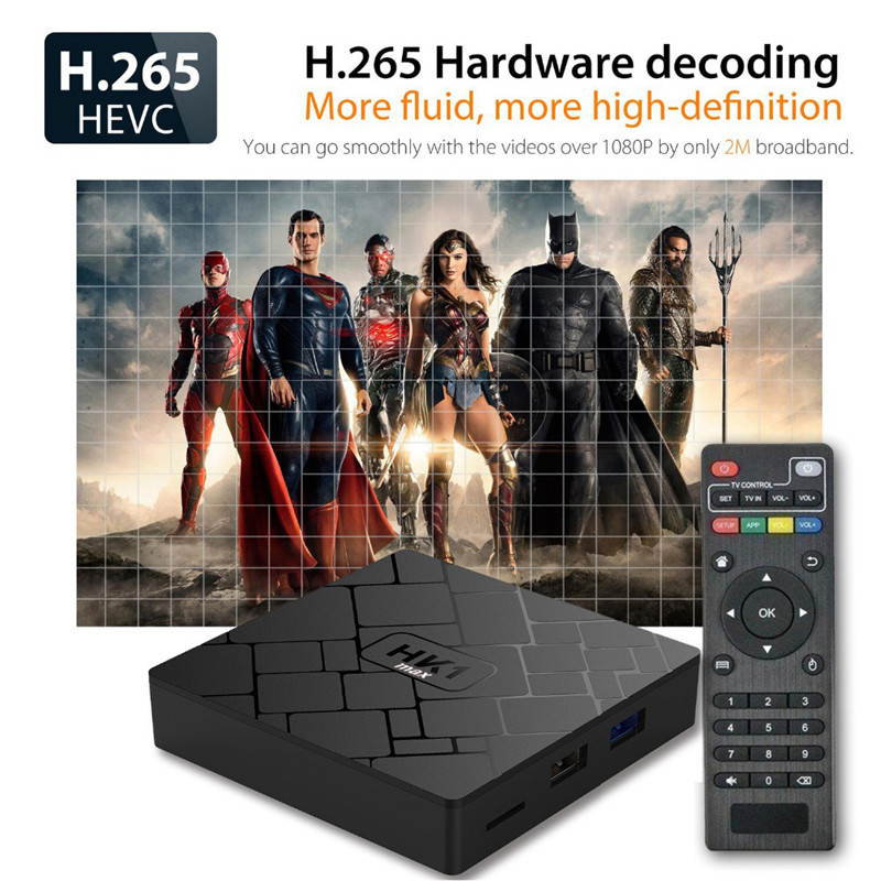 Android 8.1 TV Box, Android Box 4 GB RAM 64 GB ROM, Livebox HK1 MAX RK3328 Quad Core 64 Bit Smart TV Box, Wi-Fi-Dual 5G/2.4G, BT 4.1, Box TV UHD 4K TV, USB 3.0