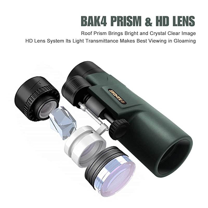 Binoculars for Adults HD ProfessionalWaterproof Fogproof Binoculars with Low Light Night Vision Durable and Clear FMC BAK4 Prism Lens for Birds Watching Hunting Traveling Outdoor Sports