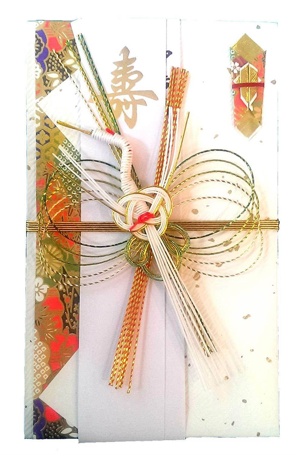 Japanese Traditional Money Envelope for Wedding - Bukuro with Flying Crane Mizuhiki Design