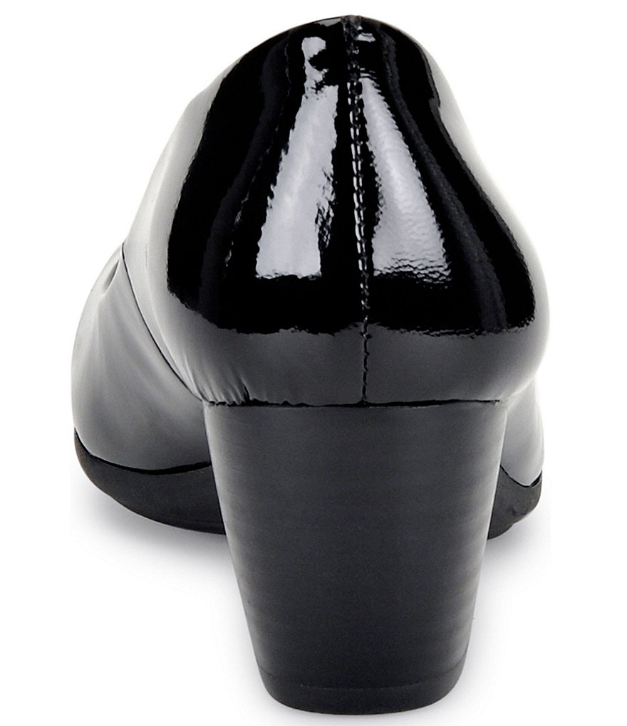Comfortiva Amora Patent Leather Block Heel Pumps