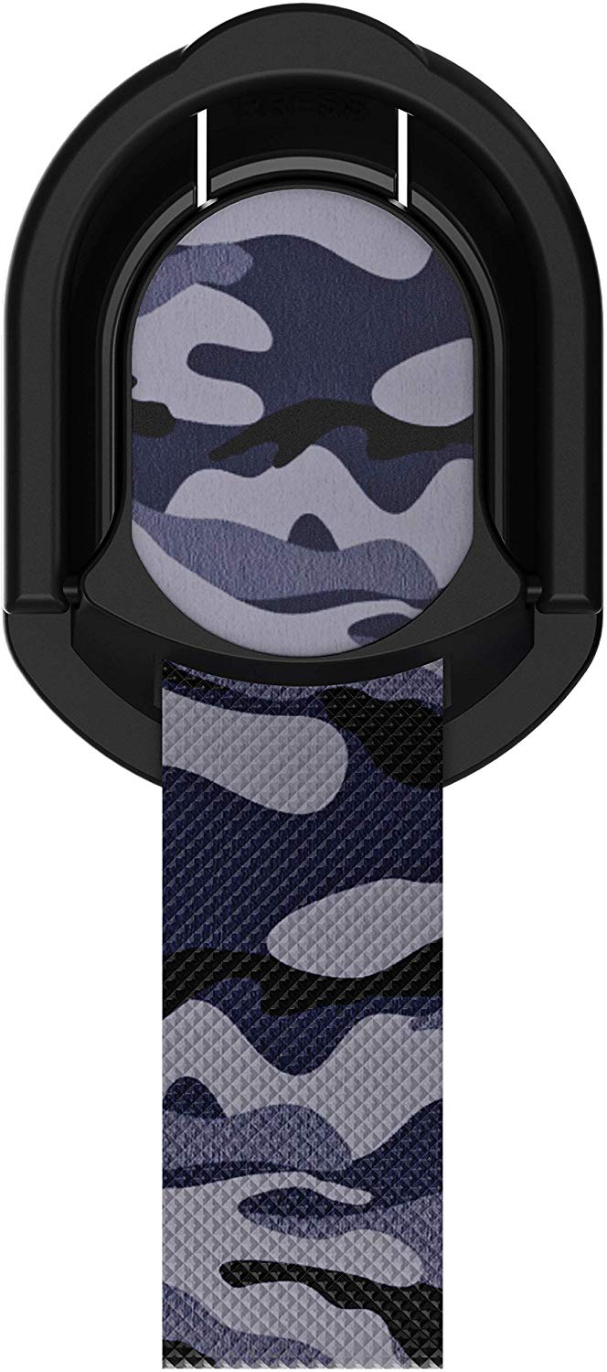 Ghostek Loop Phone Ring Holder Strap with Stand and Smartphone Car Holder Magnet Cute iPhone Grips for Women Perfect for Taking Selfies Removable for Wireless Charging Compatible - (Floral Fuchsia)