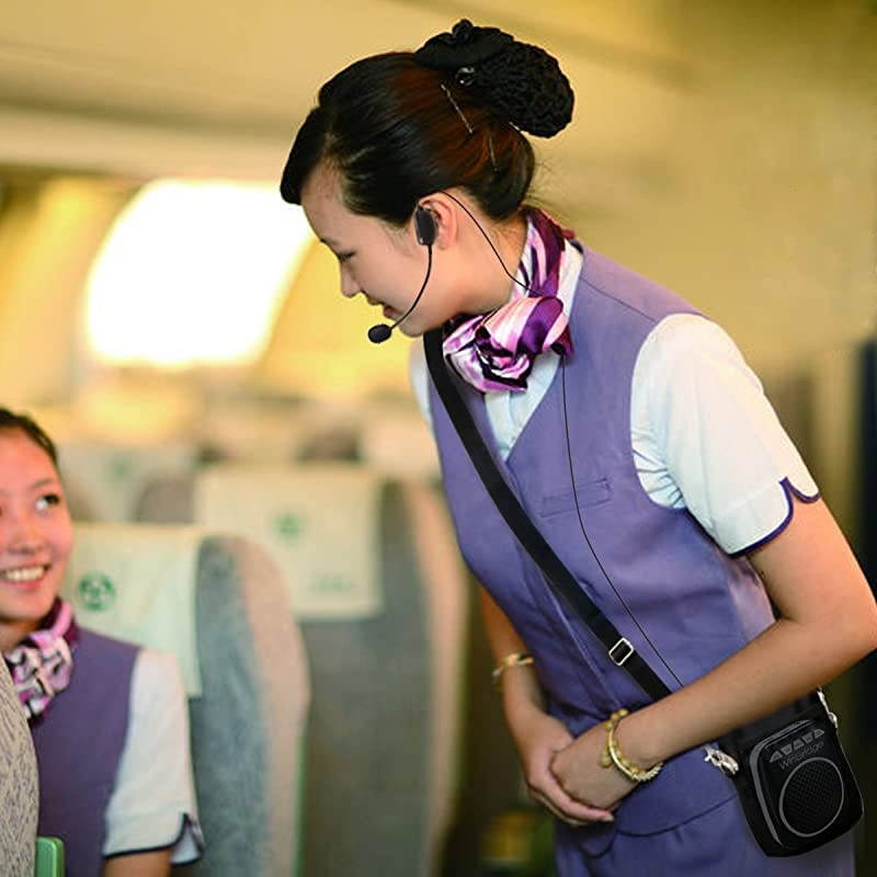 Voice Amplifiers Speaker Carry Case Cover Bag with Mesh Pocket Zip And Snap Hook Fit USB Cable Wall Charger Phone WB010