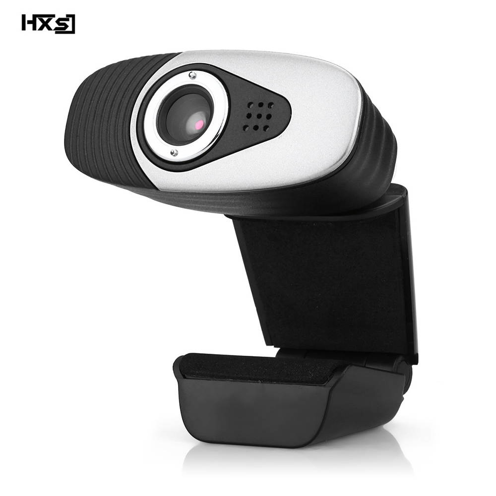 HXSJ A871 Webcam HD 480P PC Camera with Absorption Microphone MIC for Skype for Android TV Rotatable Computer Camera USB Web Cam- Green