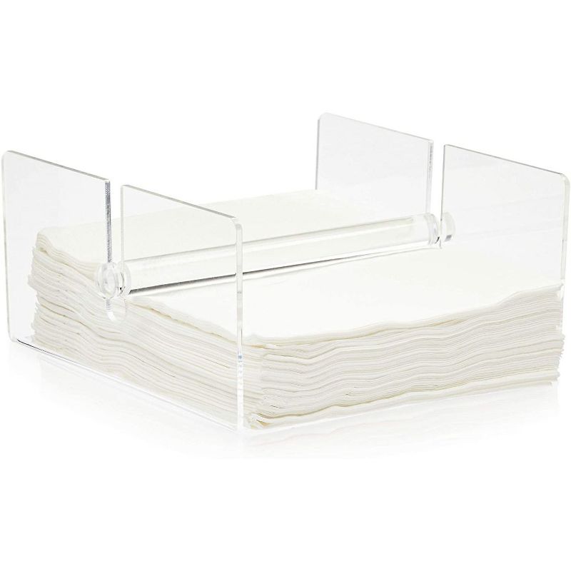 Home Basics  Easy Tear Bamboo Paper Towel Holder with Weighted Base, Natural