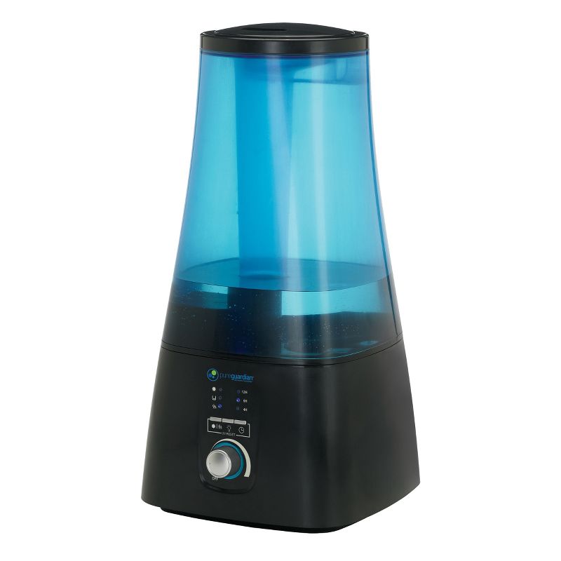 Pure Guardian Ultrasonic Warm & Cool Mist Humidifier with UV-C & Aroma Tray Black