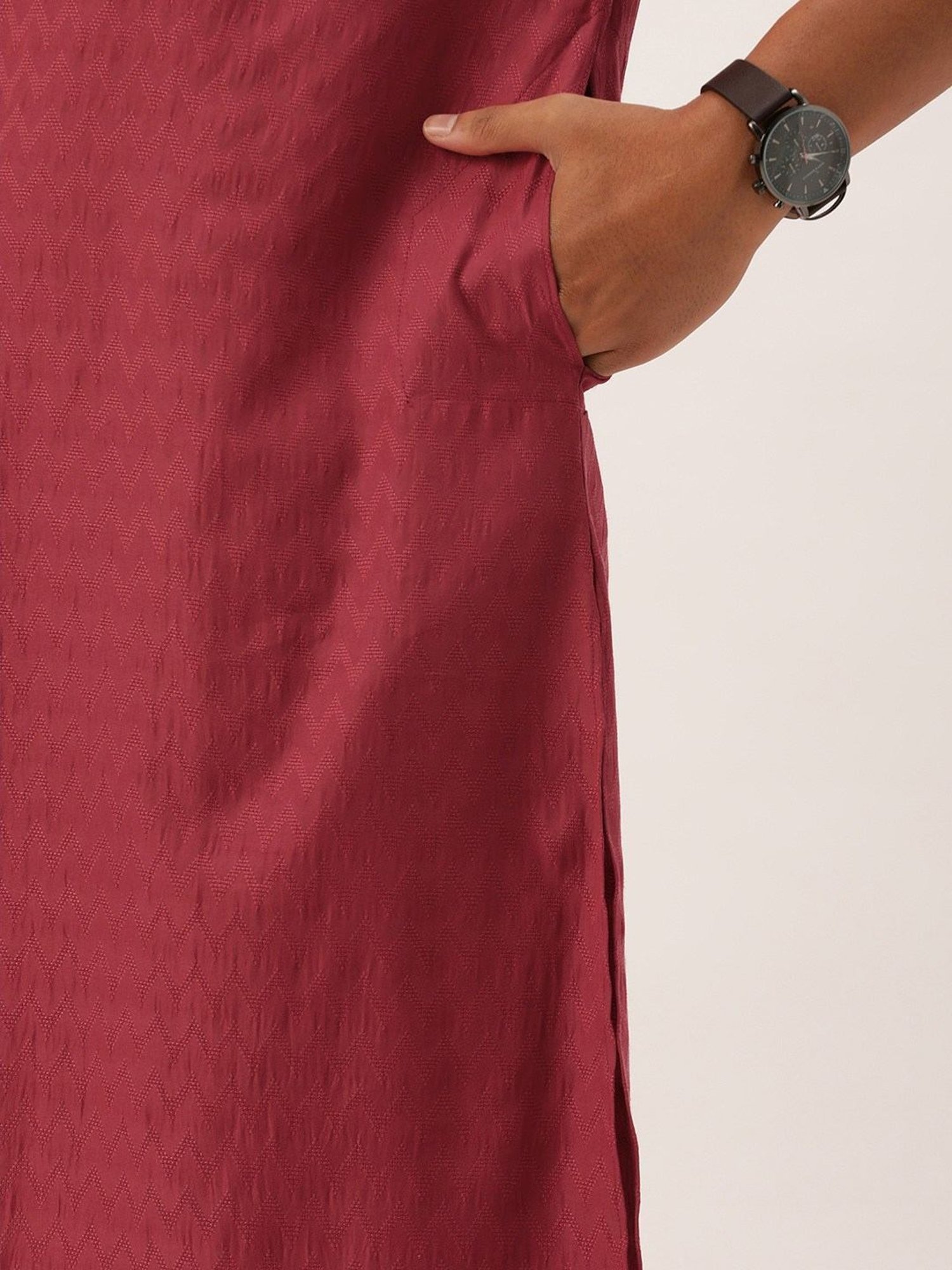 SWAGG INDIA Mid Pink Regular Fit Kurta