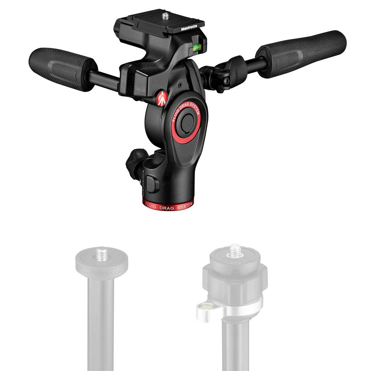Manfrotto Befree 3-Way Live Tripod Head, Black #MH01HY-3WUS