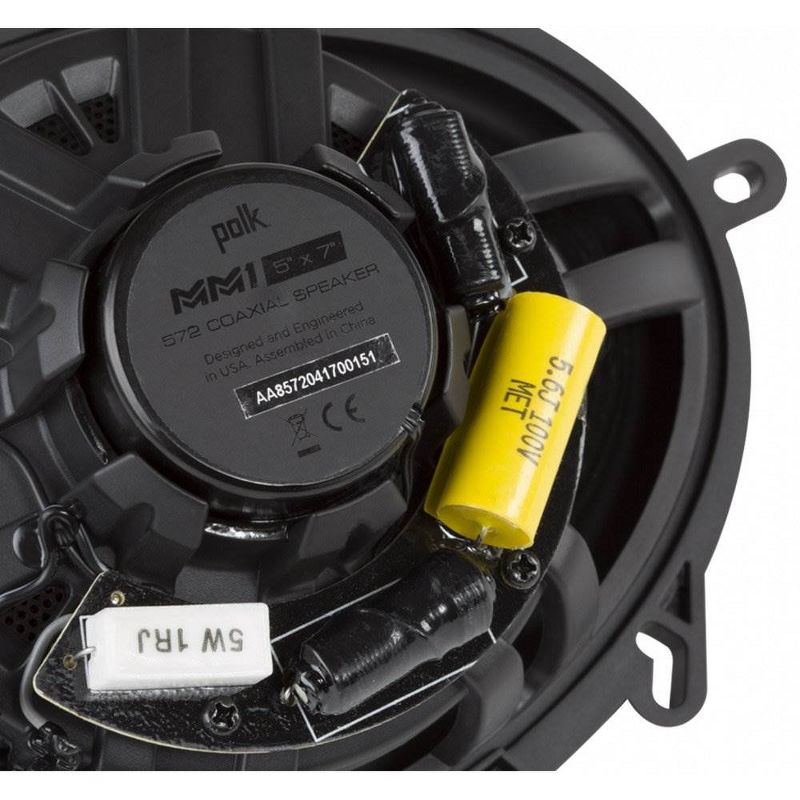 Polk Audio MM1 Series 5x7 Inch 300W Coaxial Marine Boat ATV Car Audio Speakers