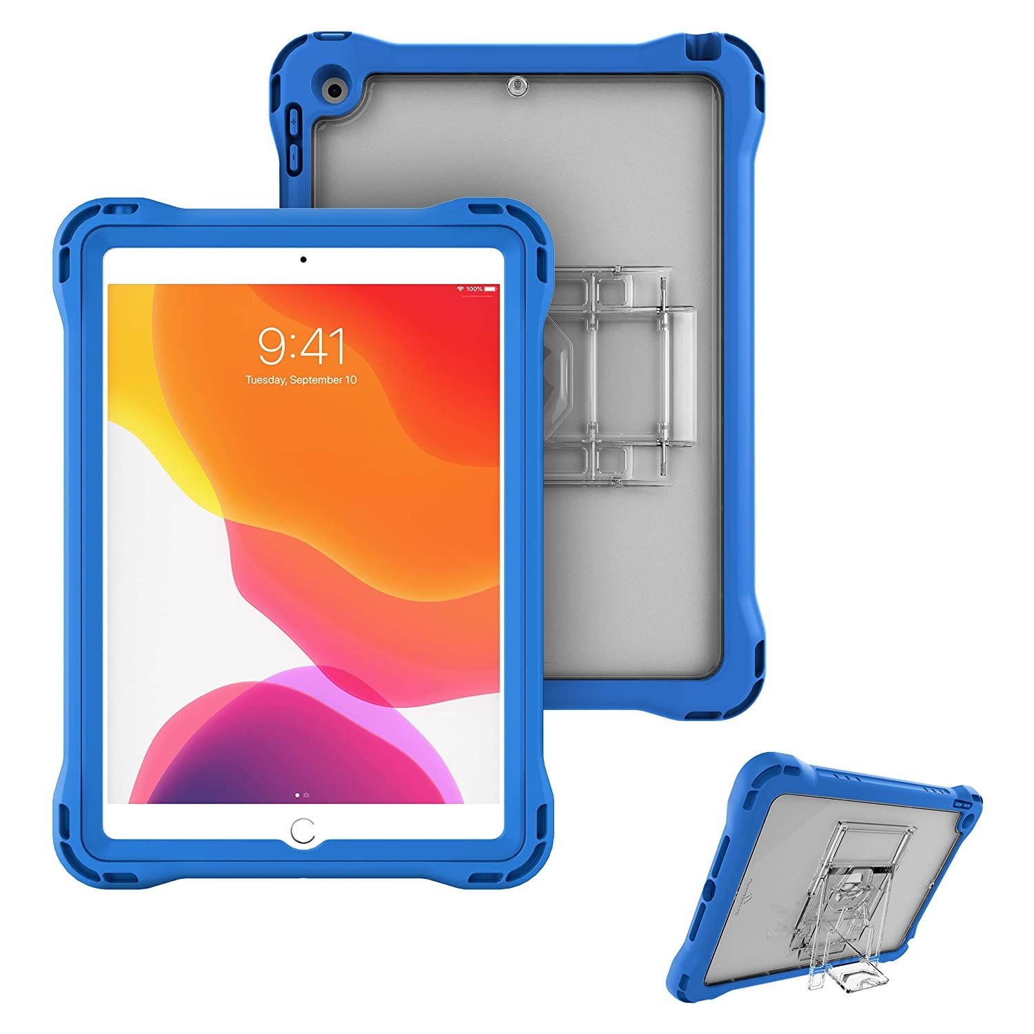 Brenthaven Edge 360 Case for The Apple iPad 10.2 8g and 7g (2021) for School and Office Use - Durable, Rugged Protection with Stand and Screen Shield (Pen Holder Sold Separately)