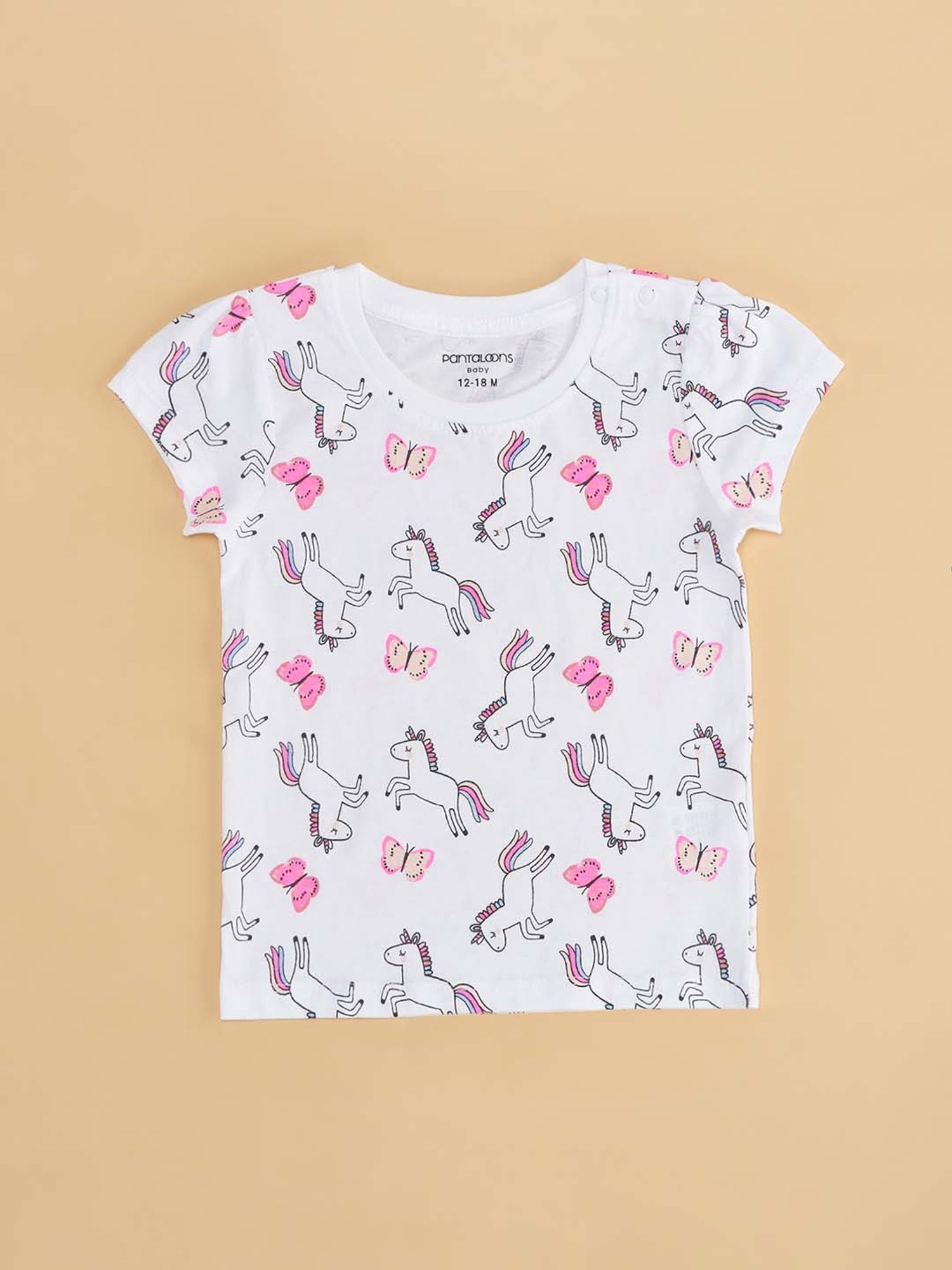 Pantaloons Baby Multicolor Cotton Printed T-Shirt (Pack of 3)