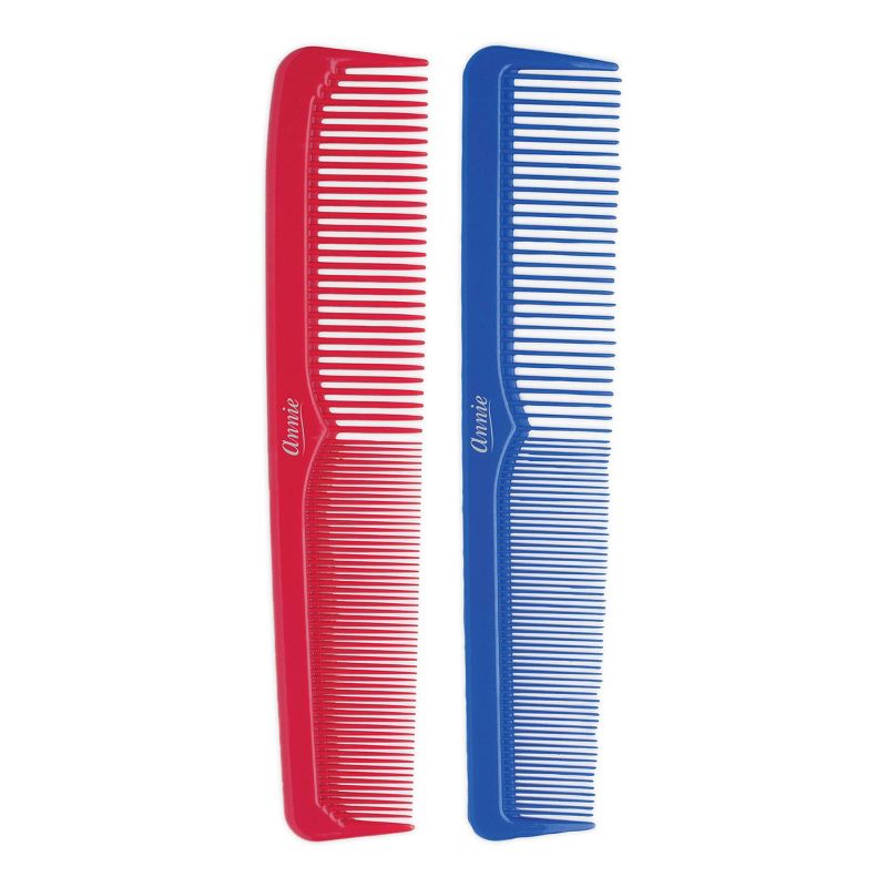 Annie Dressing Hair Combs - Red and Blue