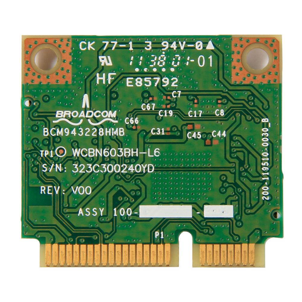 IBM Lenove BCM943228HMB 04W3764 WIFI Wireless Bluetooth 4.0 Half MINI PCI-E Card