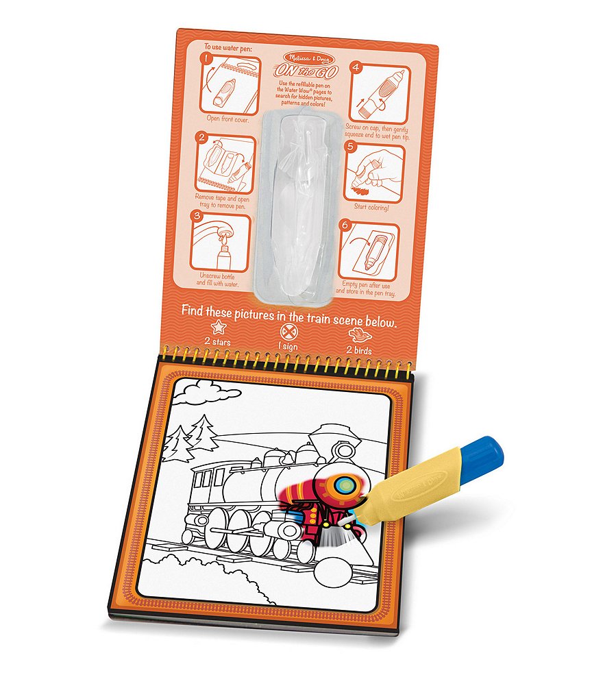 Melissa & Doug Water Wow! Vehicles - On the Go Travel Activity Book