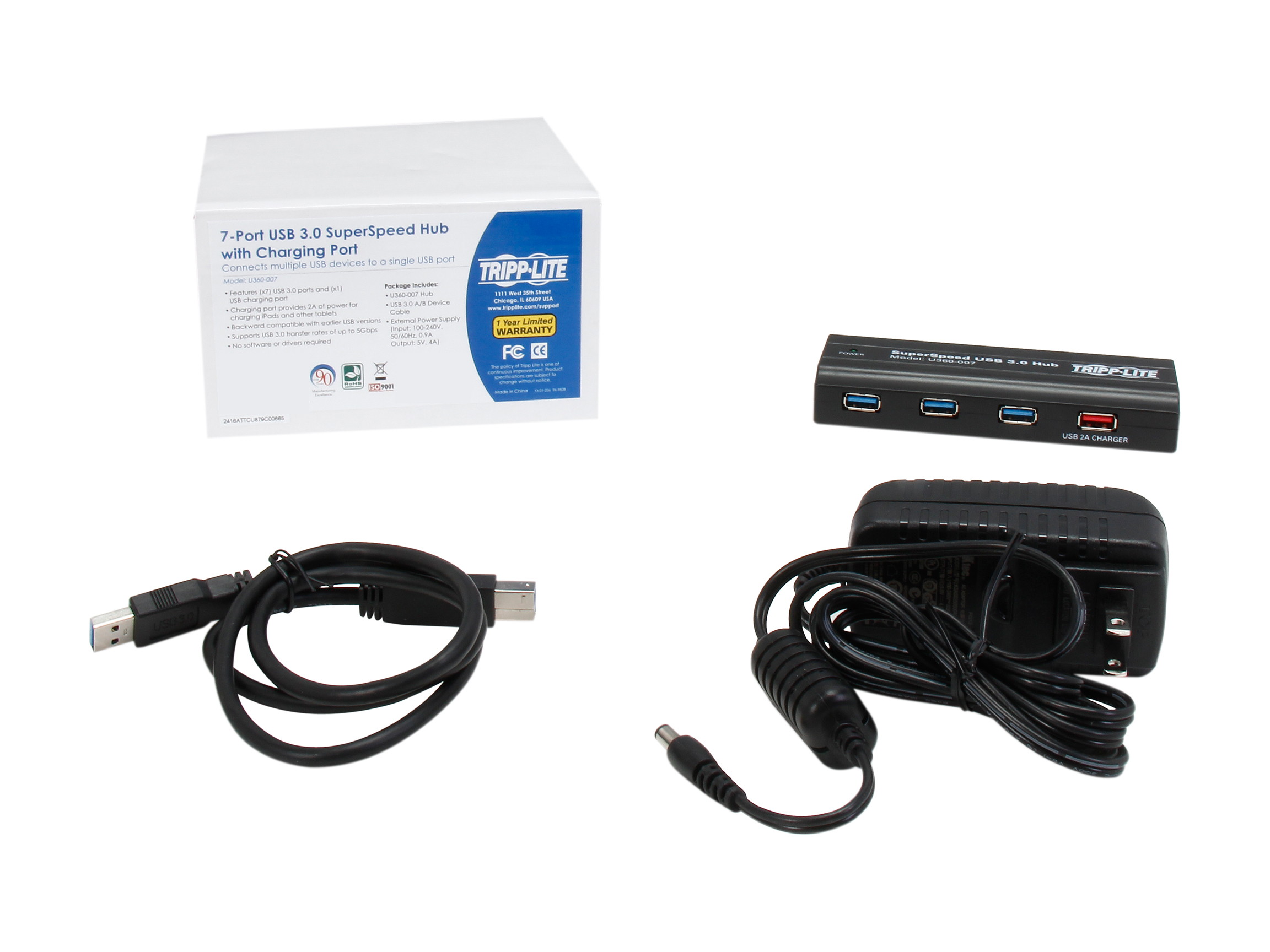 Madeng USB 3.0 HUB Adapter Extender Mini Splitter Box 3 Ports for PC Laptop Macbook Mobile Phone High Speed U Disk Reader