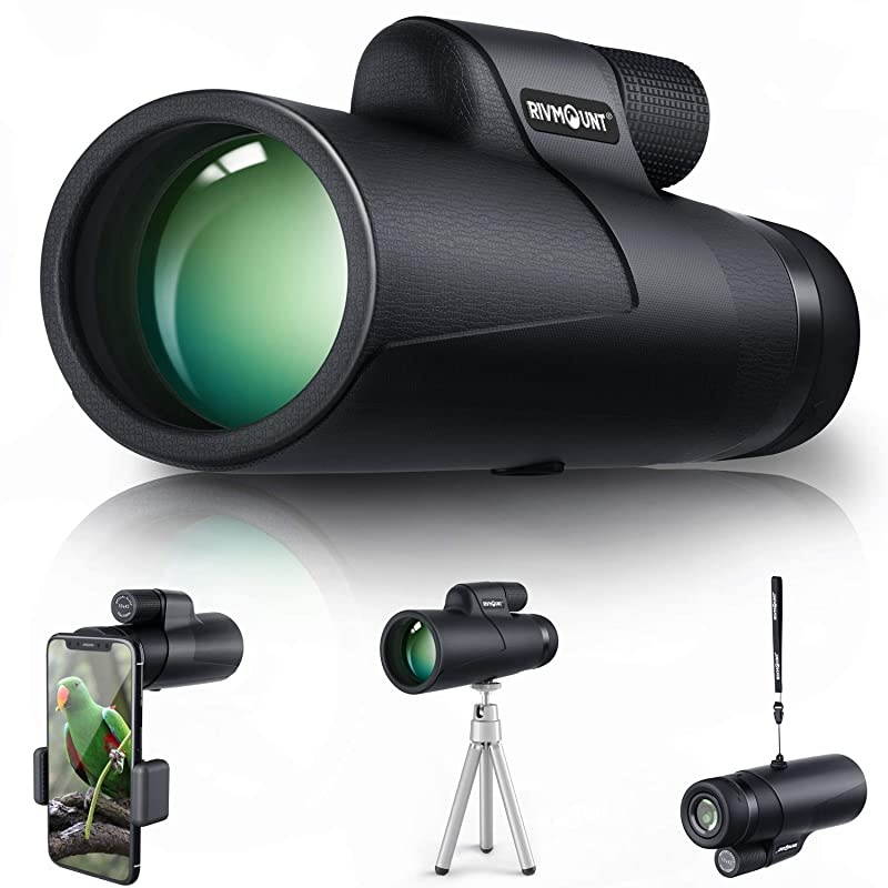 Monocular for Adults and Kids Compact 10x42 HD BAK4 Prism FMC Lens Durable for Travel Hiking Birdwatching and Matchwatching with Tripod