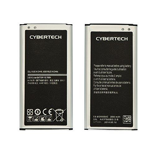 CyberTech 2X (QTY:2) High Capacity Replacement Battery 2800mAh with Wall Charger for Samsung Galaxy S5 i9600 AT&T T-Mobile Sprint Verizon