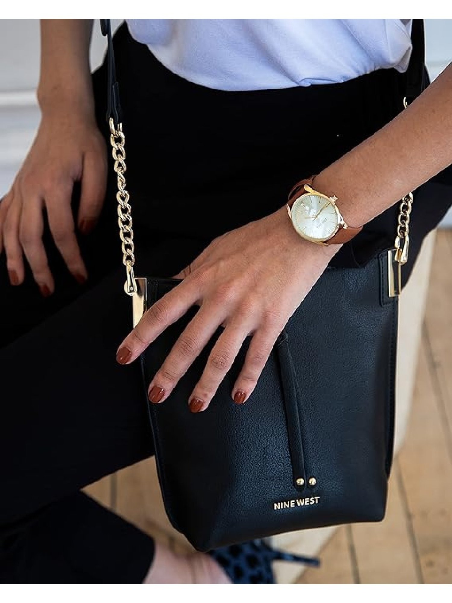 Nine West NW-1994CHHY Analog Watch for Women