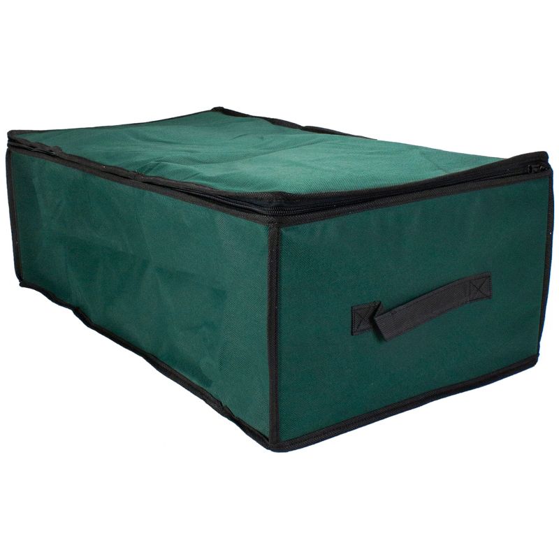 Northlight 24" Black and Green Christmas Ornament Organizer