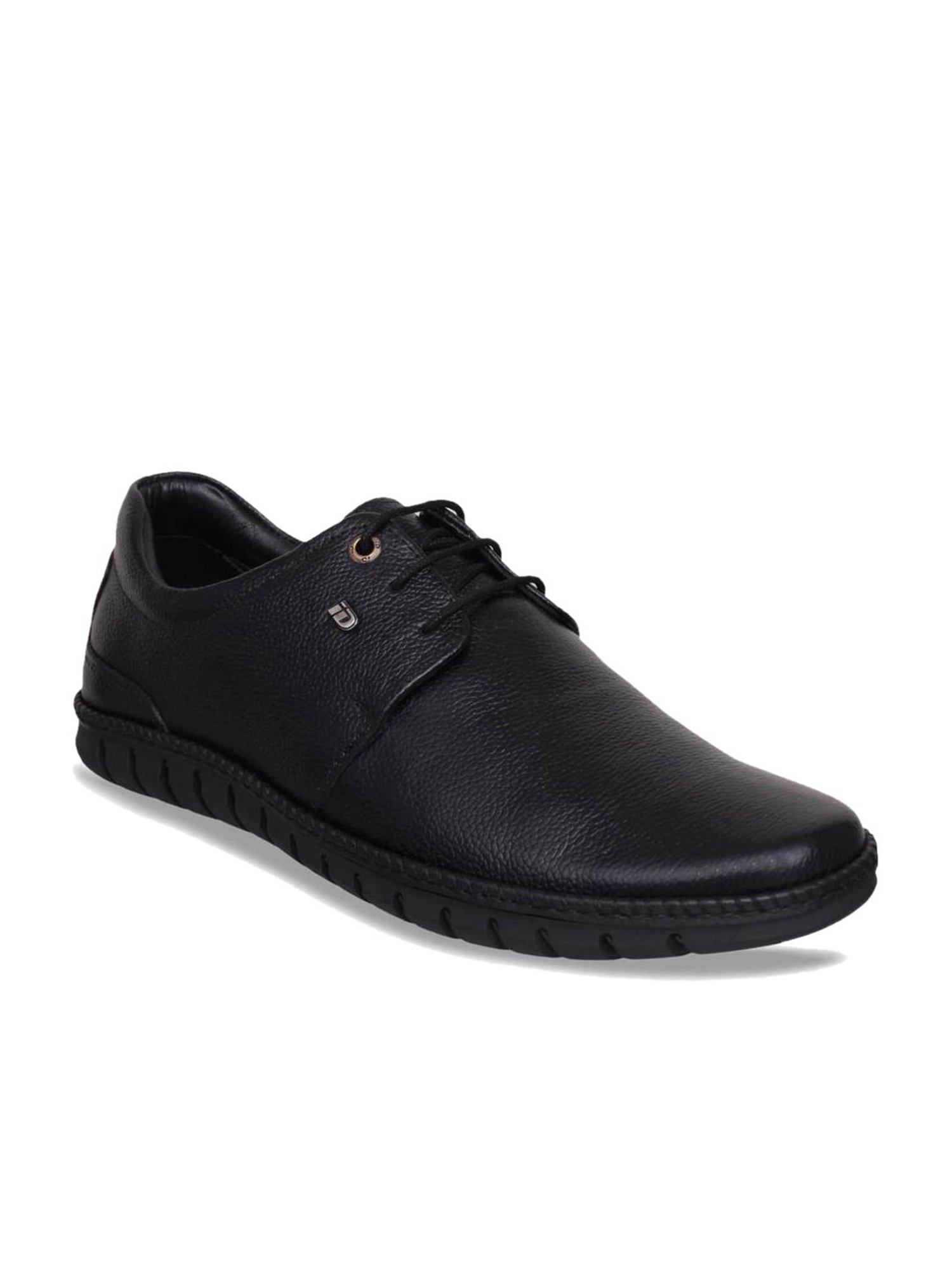ID Men's Black Derby Shoes