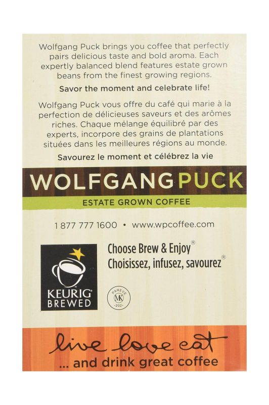 Wolfgang Puck Coffee, Jamaican Me Crazy, K-Cups for Keurig Brewers, 24-Count ...