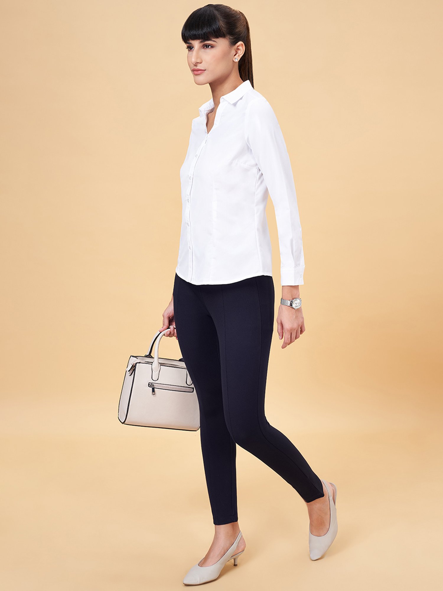 Style Quotient Brown Regular Fit Formal Shirt