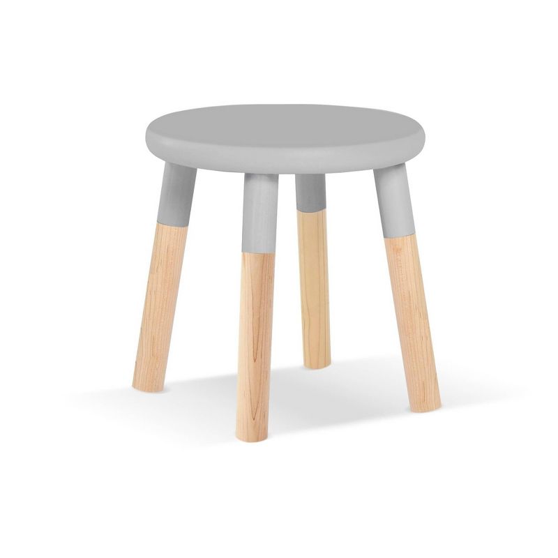 Set of 2 Peewee Wood Veneer Kids' Chairs Maple/Gray - Nico & Yeye