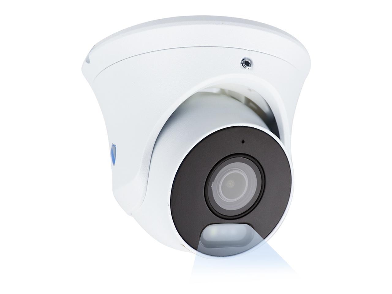 GW Security 8 Channel 15 Smart AI Functions Ultra HD 4K (8MP) Video & Audio Spotlight Color Night Vision Turret PoE IP Security Camera System (4 Cameras)