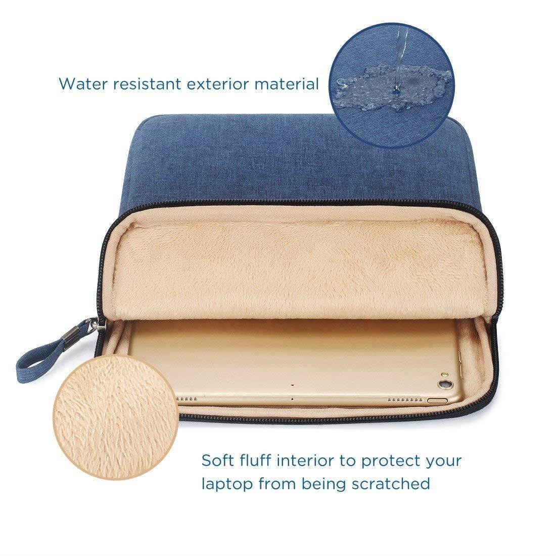 iPad Pro 10.5 Case, Tablet Sleeve Case for 10.5 Inch iPad Pro / 9.7 inch New iPad/iPad Air 2 / iPad 4, 3, 2 / Samsung Galaxy Tab 10.1 Inch Protective Travel Pouch Bag Water Repellent, Blue