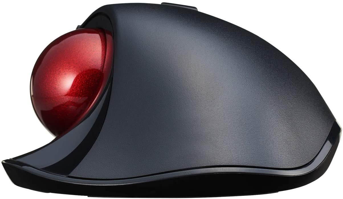 Wired Thumb-Operated Trackball Mouse, 5-Button Function with Smooth Tracking, Precision Optical Gaming Sensor Red Ball