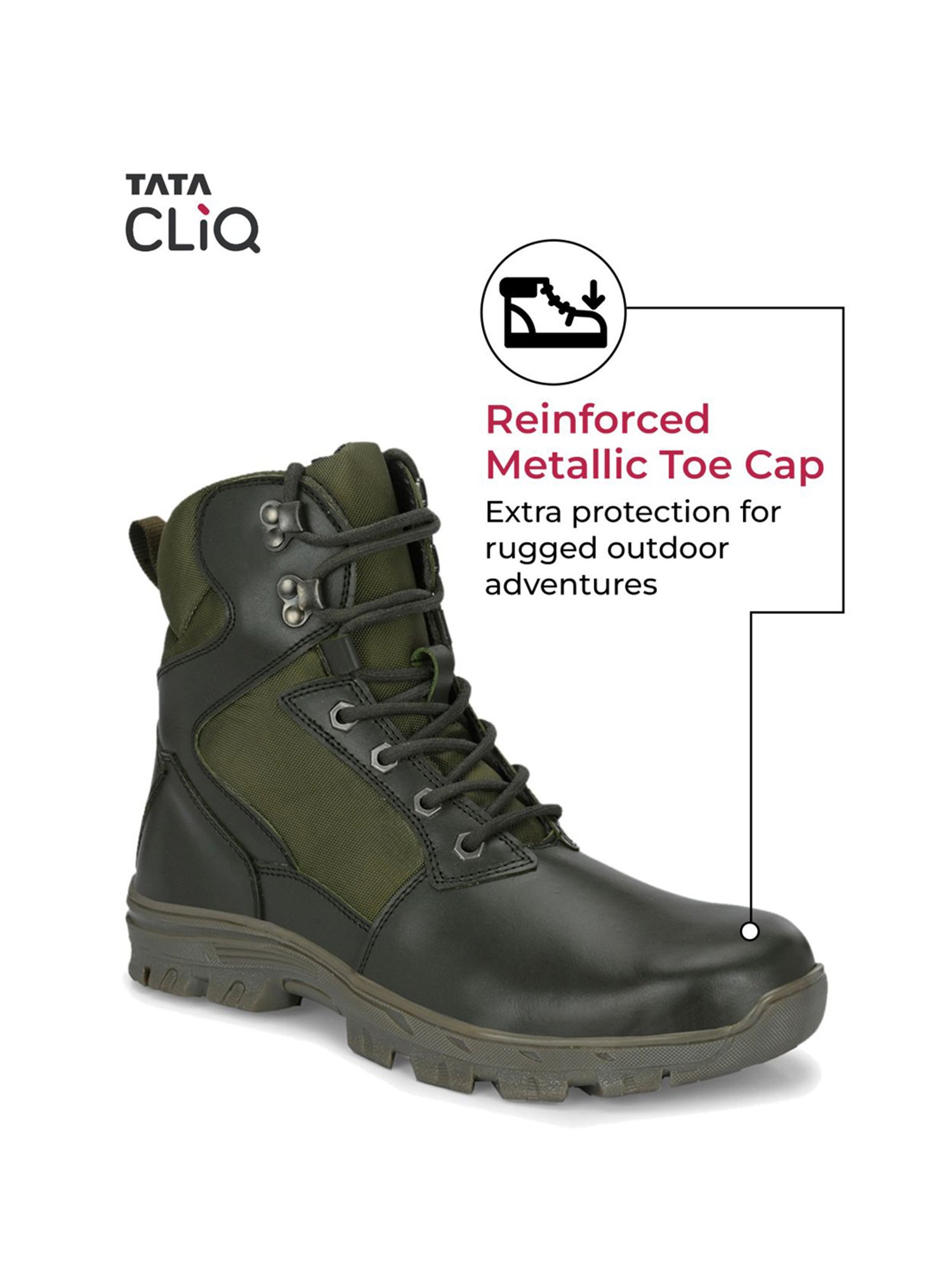 Hoversole Men's Warrior2 Green Derby Boots