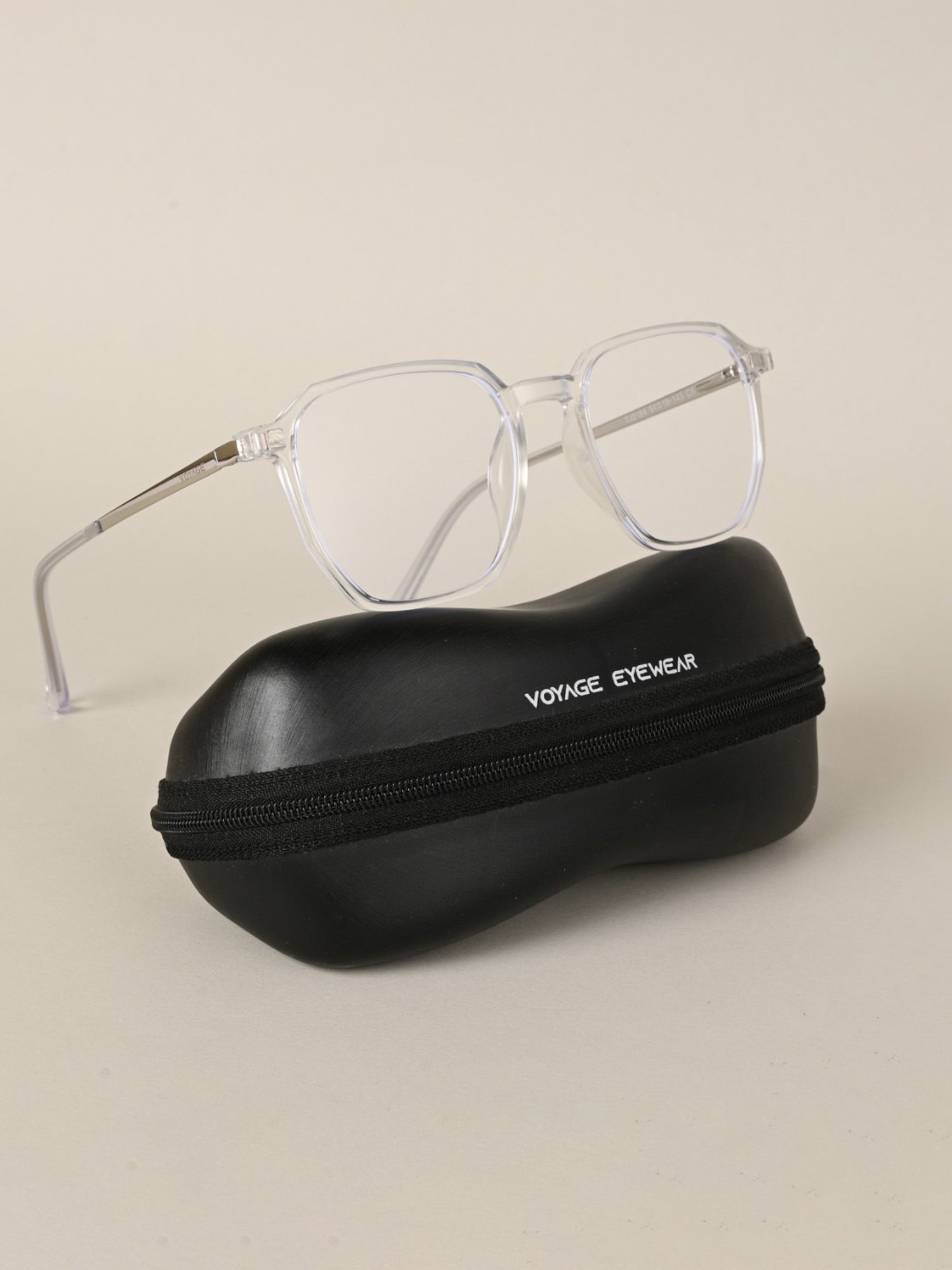 Voyage Clear Wayfarer UV Protection Unisex Sunglasses